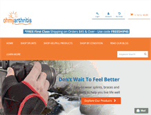 Tablet Screenshot of ohmyarthritis.com